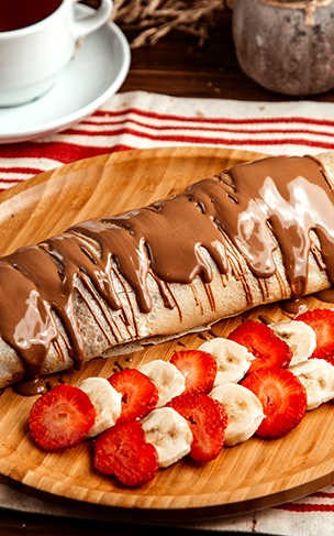 Panqueca de chocolate zero lactose Panqueca de chocolate zero lactose