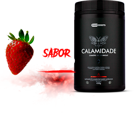 Pré-treino Calamidade - Sabor Morango Pré-treino Calamidade - Sabor Morango