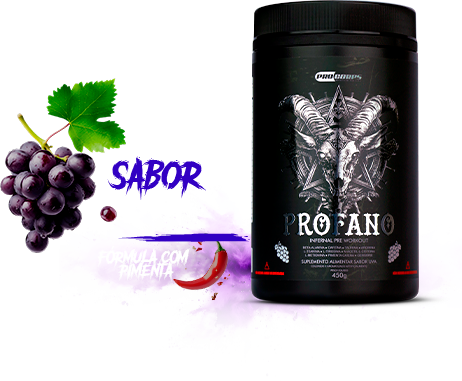 Pré-treino Profano Sabor Uva com Primenta Pré-treino Profano Sabor Uva com Primenta